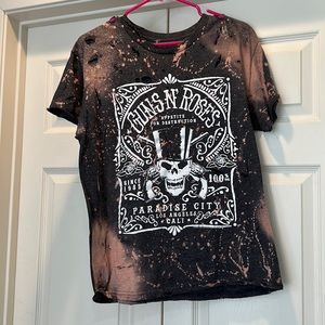 Distressed tie dye Guns N’ Roses t shirt size medium
